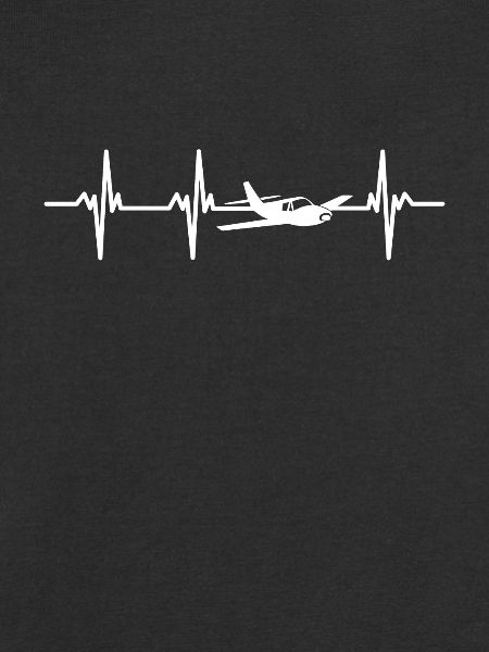airplane man heartbeat humor ulm gift