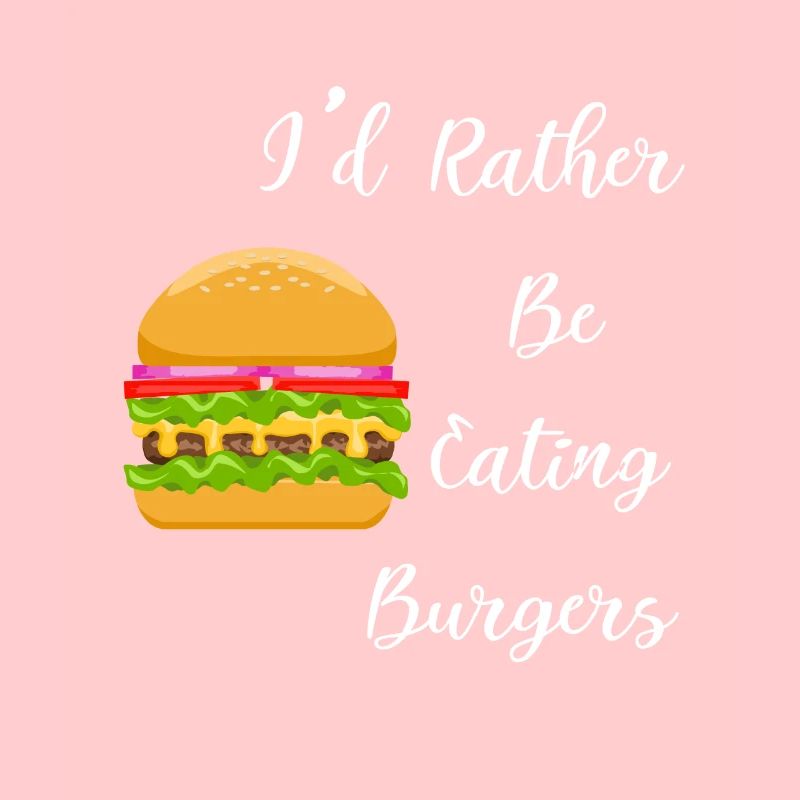Lieber Hamburger essen Ironische Spruch Burger