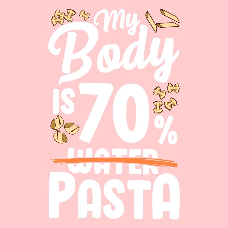 Mon corps est composé à 70% de pâtes