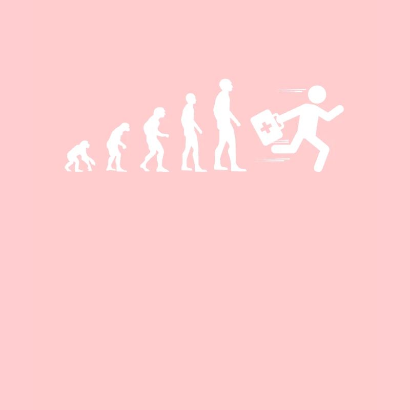 Evolution Sanitäter Humor Krankenwagen Mann