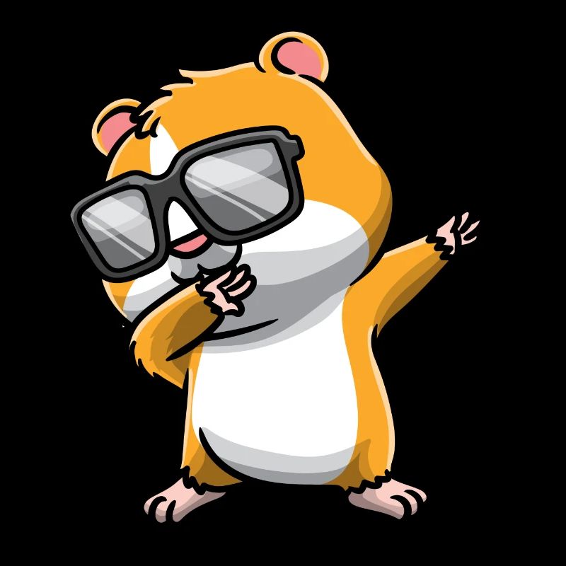 Dabbing Hamster With Sunglasses