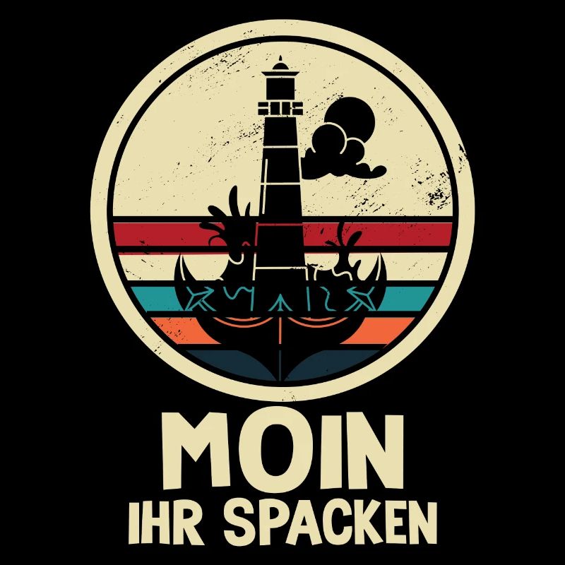 Moin Ihr Spacken Möwe Norddeutsch Plattdeutscher