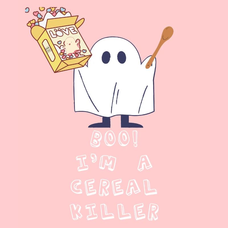 Boo! I'm A Cereal Killer Funny Ghost Halloween
