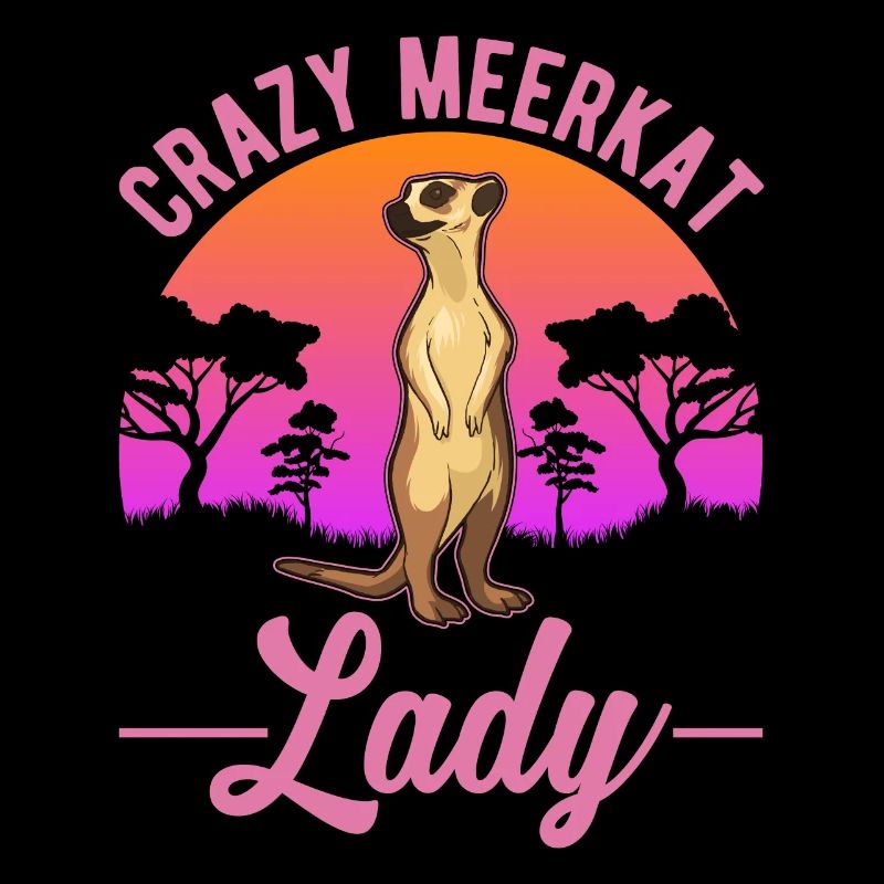 Dame suricate folle Erdmännchen