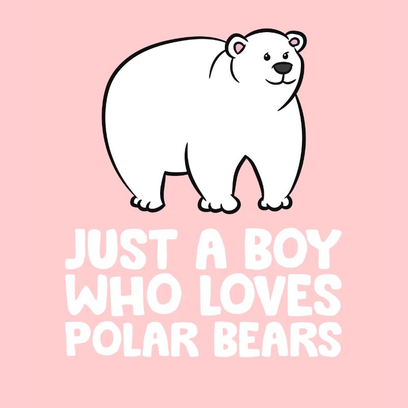 Nur ein Junge, der Eisbären liebt