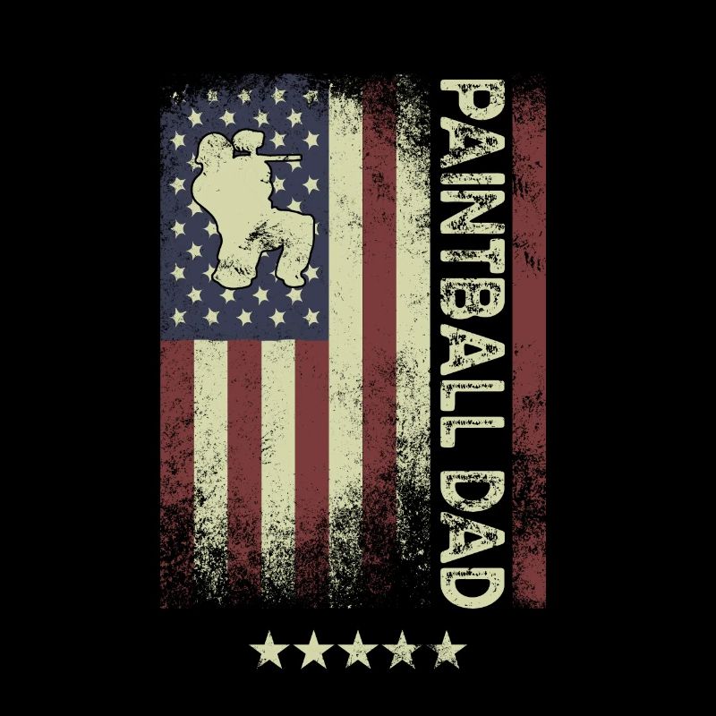 Drapeau américain des États-Unis - Paintball Dad