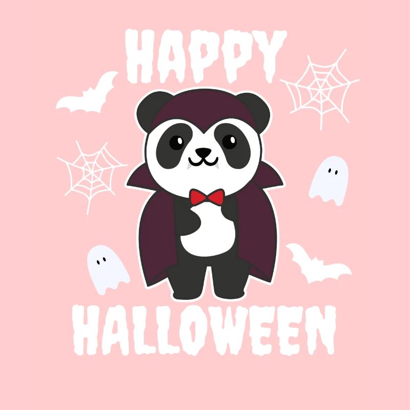 Panda Joyeux Halloween mignon costume de vampire