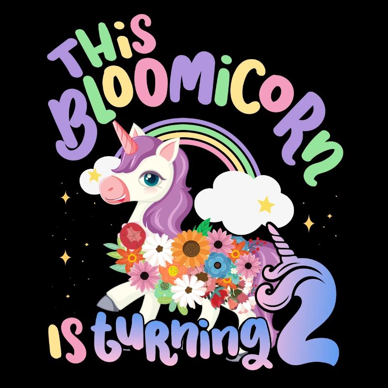 Bloomicorn Is Turning 2 Einhorn 2. Geburtstag