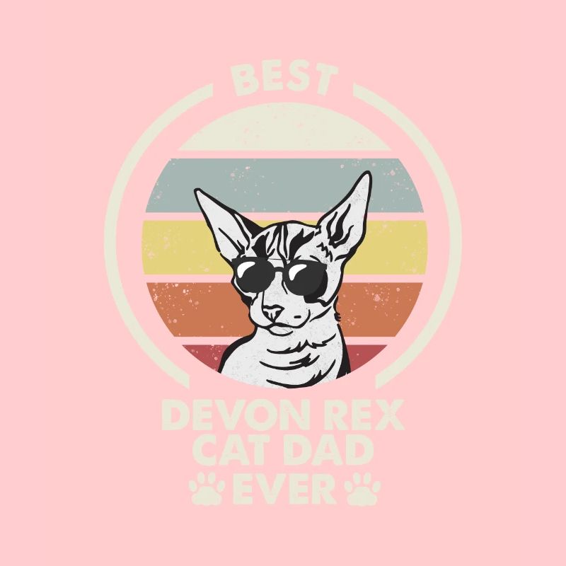 Cat Dad - Devon Rex Cat