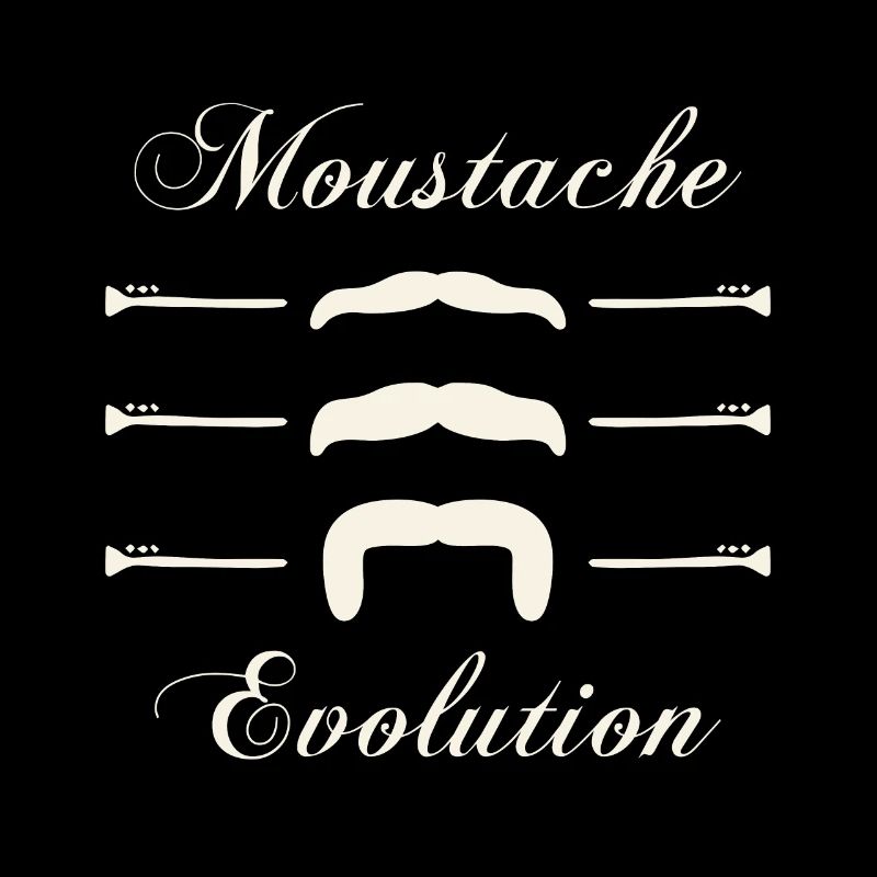moustaches évolution, Idée cadeau d'élégance.