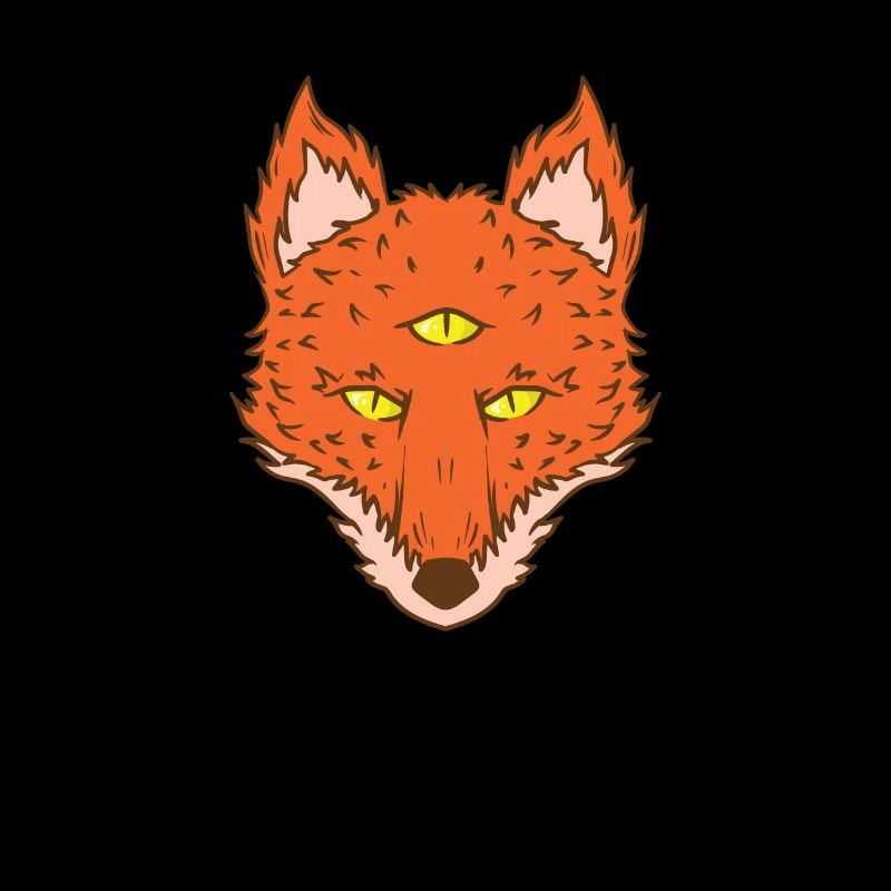 Fuchs mit drei Augen und eins auf der Stirn