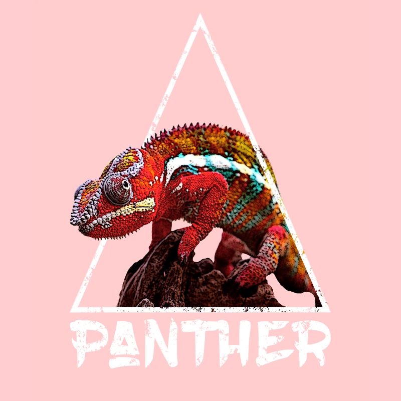 Panther Chamäleon Distressed Geometric