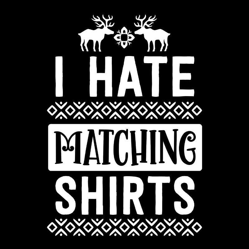 Ich hasse passende Weihnachtshemden Paar Ehemann
