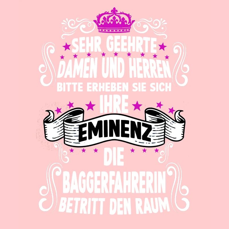 Baggerfahrerin T Fun Spruch Motiv Baggerfahrerin