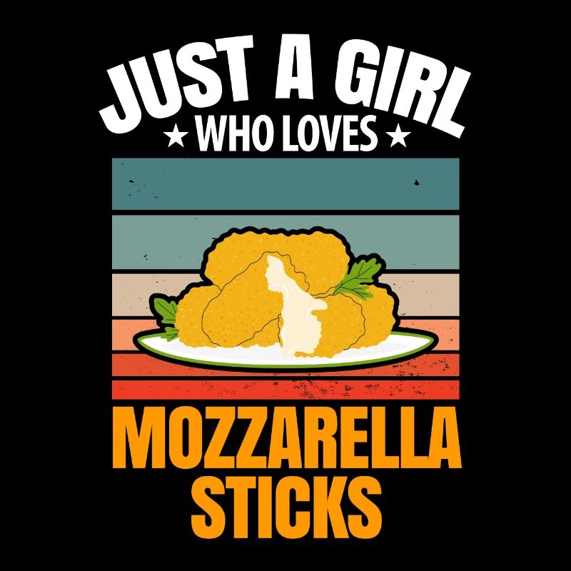 Nur ein Mädchen, das Mozzarella-Sticks liebt