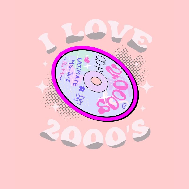 J’aime les années 2000 Décennie 2000 Ère Millénium Millésime