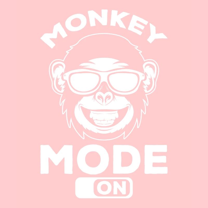 Monkey Mode On - Orangutan Monkey Funny Monkey