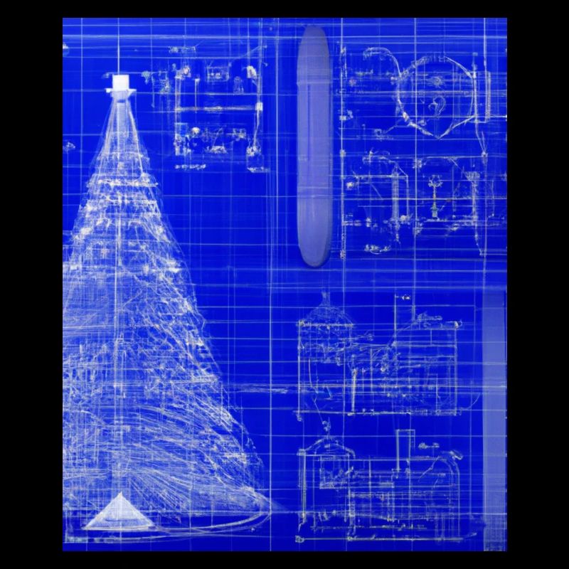 Plan schématique de l’arbre de Noël