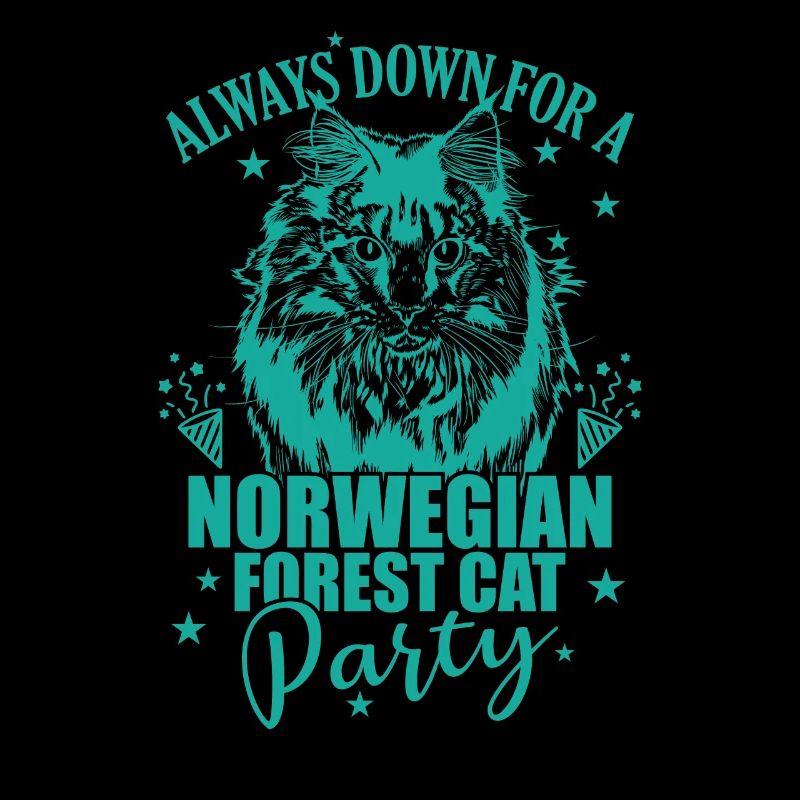 Always down for a Norwegian Forest Cat Party