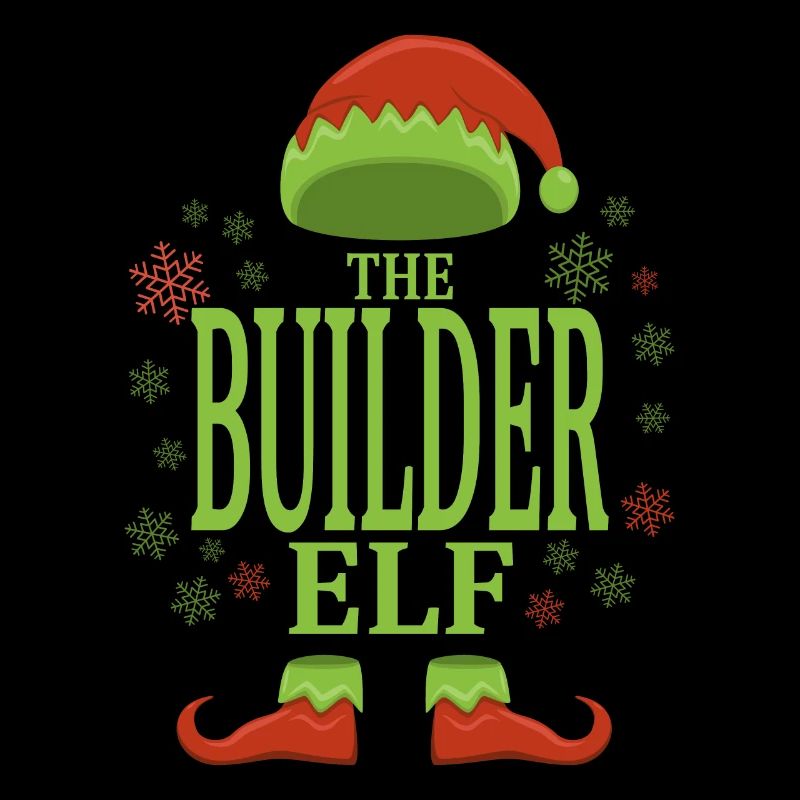 Elfe de Noël des ouvriers de la construction