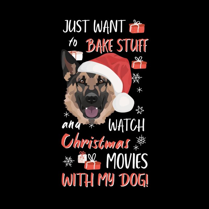 German Shepherd Merry Christmas