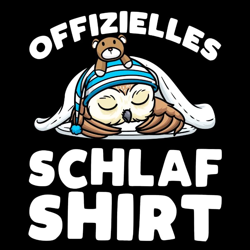 Offizielles Schlaf Shirt Schlummernde Eule Mit