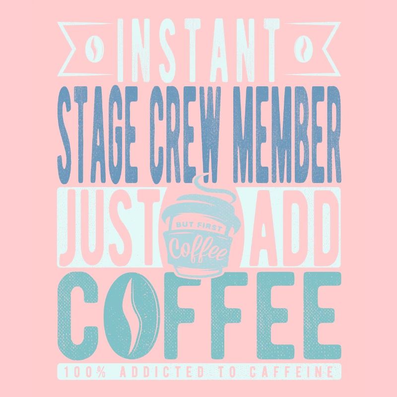 Stage crew member Kaffee Spruch