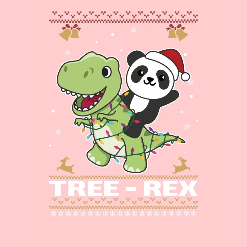 Joyeux Noël moche Noël Panda Tree Rex