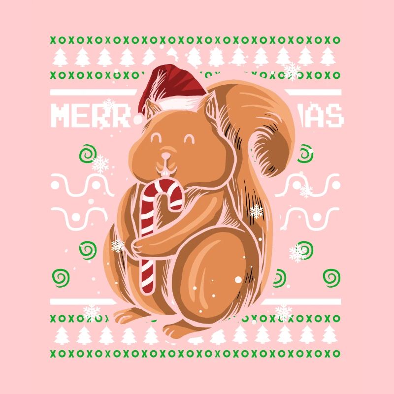 Pull de Noël moche Écureuil de Noël