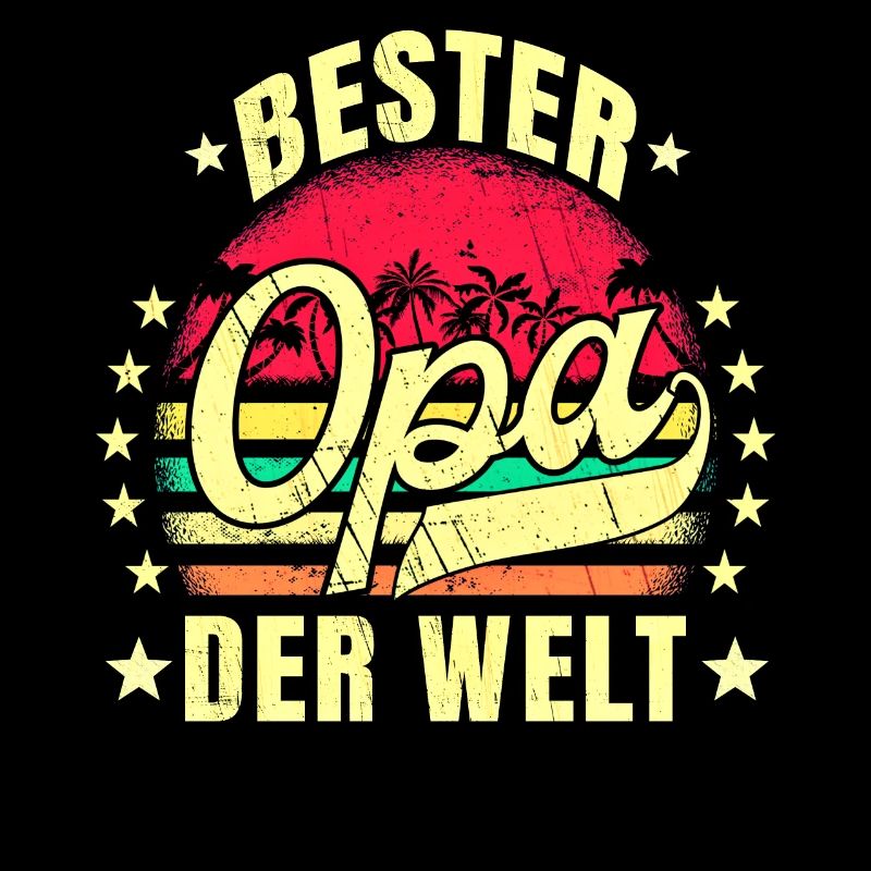 Bester Opa der Welt Geburtstag Opa Retro Bester