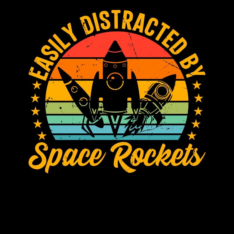Facilement distrait par les fusées spatiales Voyage dans l’espace Ro