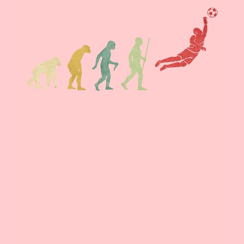 Fußball Torhüter Rettung der Evolution
