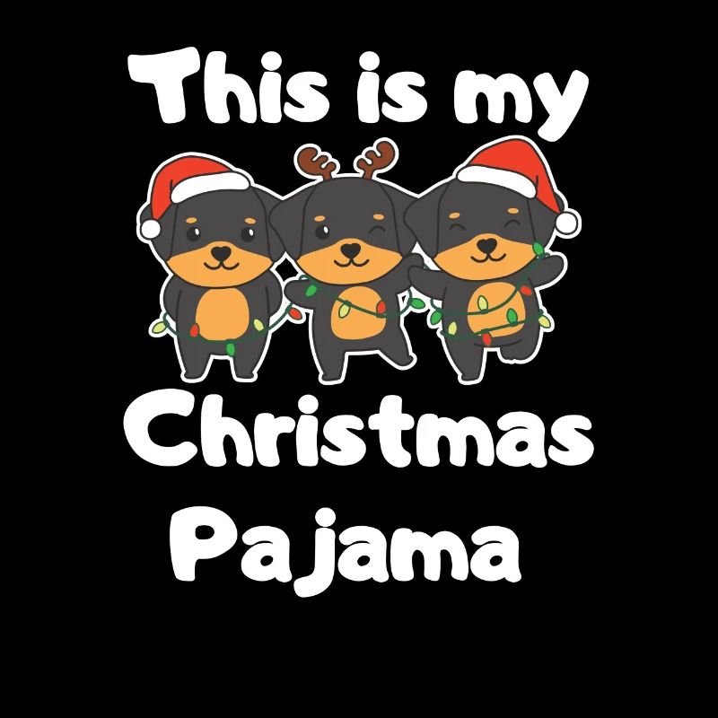 Rottweiler Pyjamas de Noël Chiens
