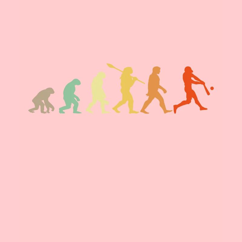 Baseball Evolution Baseball Player Gift