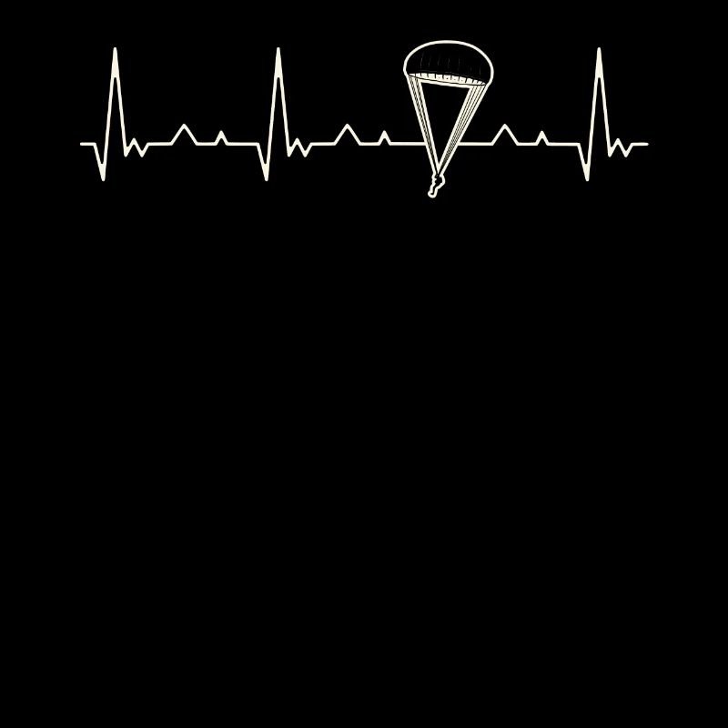 Jersey de paracaídas. Corazón. Amor. Ekg.