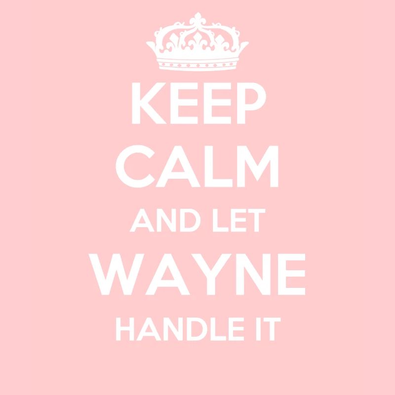 Keep Calm Handle It - Prénom Nom Funny Wayne