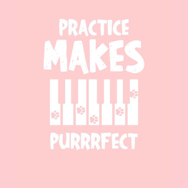 Exercise Power Purrrfect Pianist Cat Kitty Lover