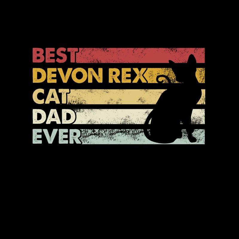 Best Father Ever - Devon Rex Cat