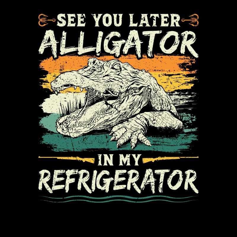 Chasse rétro à plus tard Chasseur d’alligators