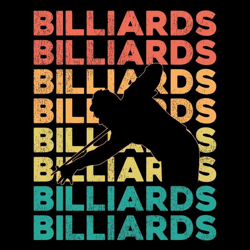 Billiards Pool Player Ball Retro