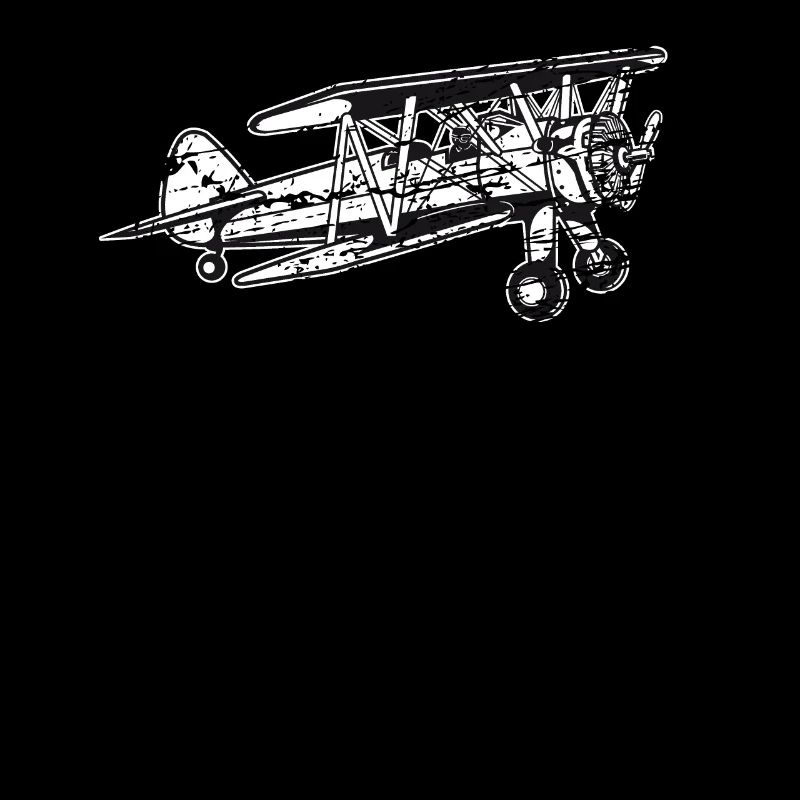 Biplane Airplane Pilot Flight Instructor Gift