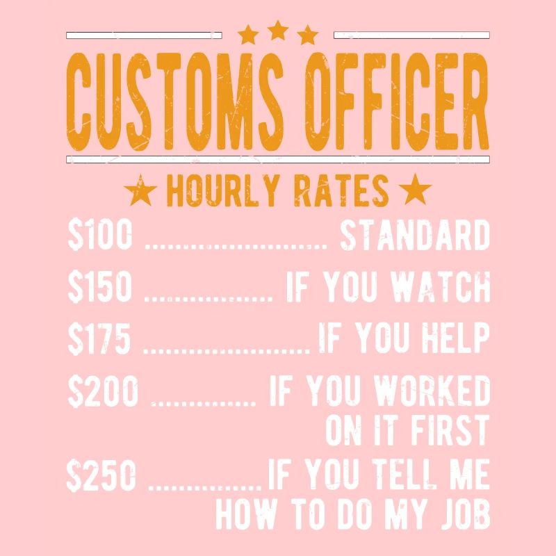 Customs officer Hourly wage
