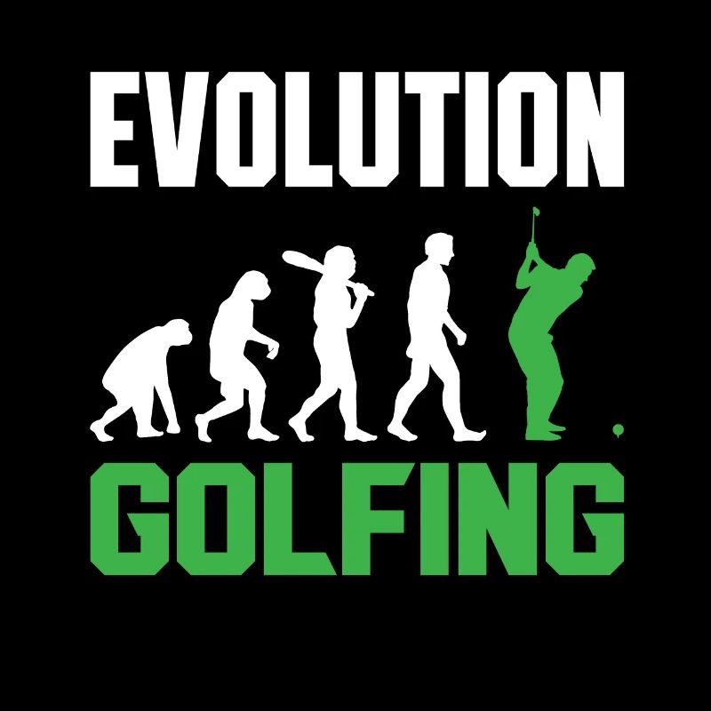 Golf Evolution From Monkey To Men Golfing