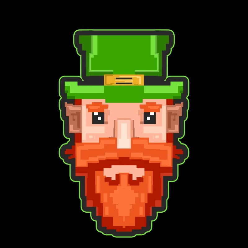 Vintage Pixel 90s Leprechaun pour la Saint-Patrick