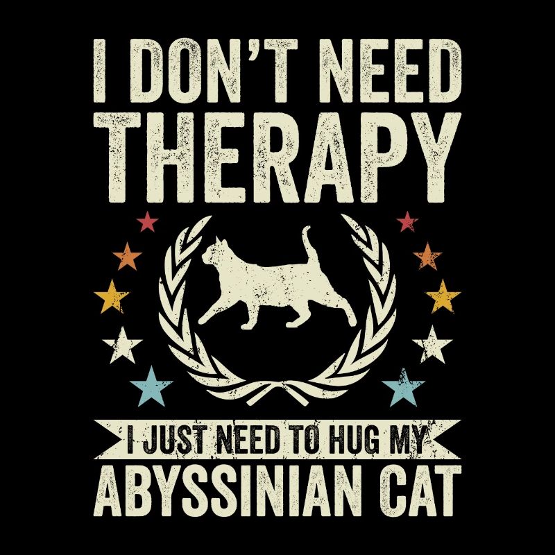 Do not need therapy - Abyssinian cat