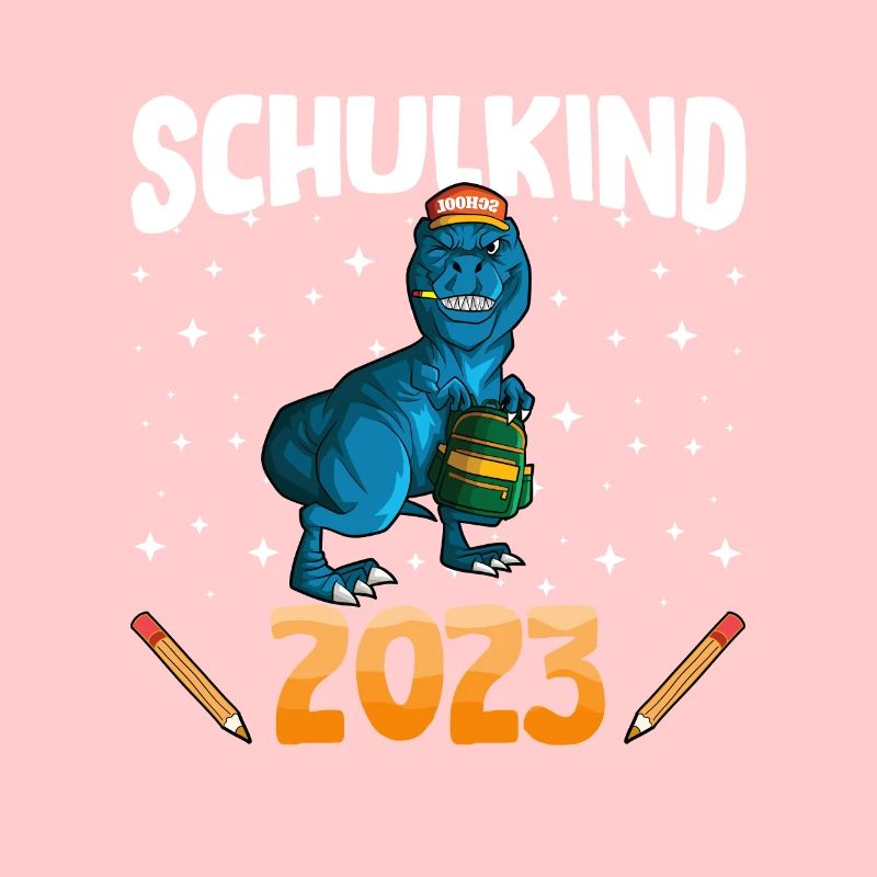 Schulkind 2023 1. Klasse Einschulung Dino