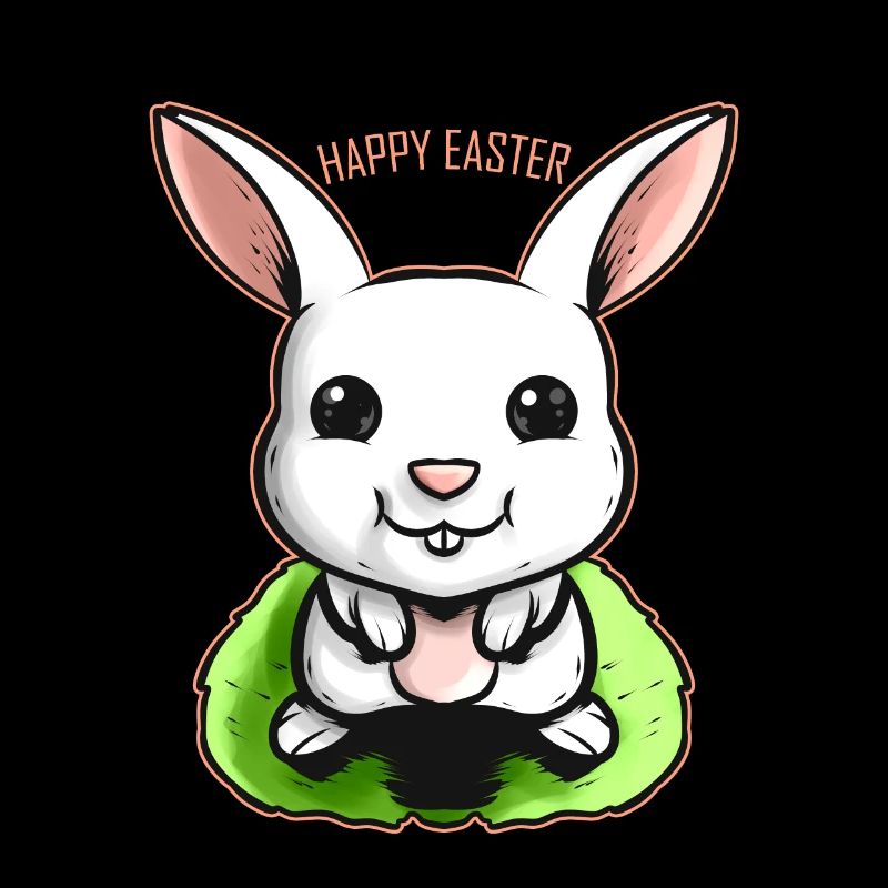 Happy Easter Rabbit On Easter