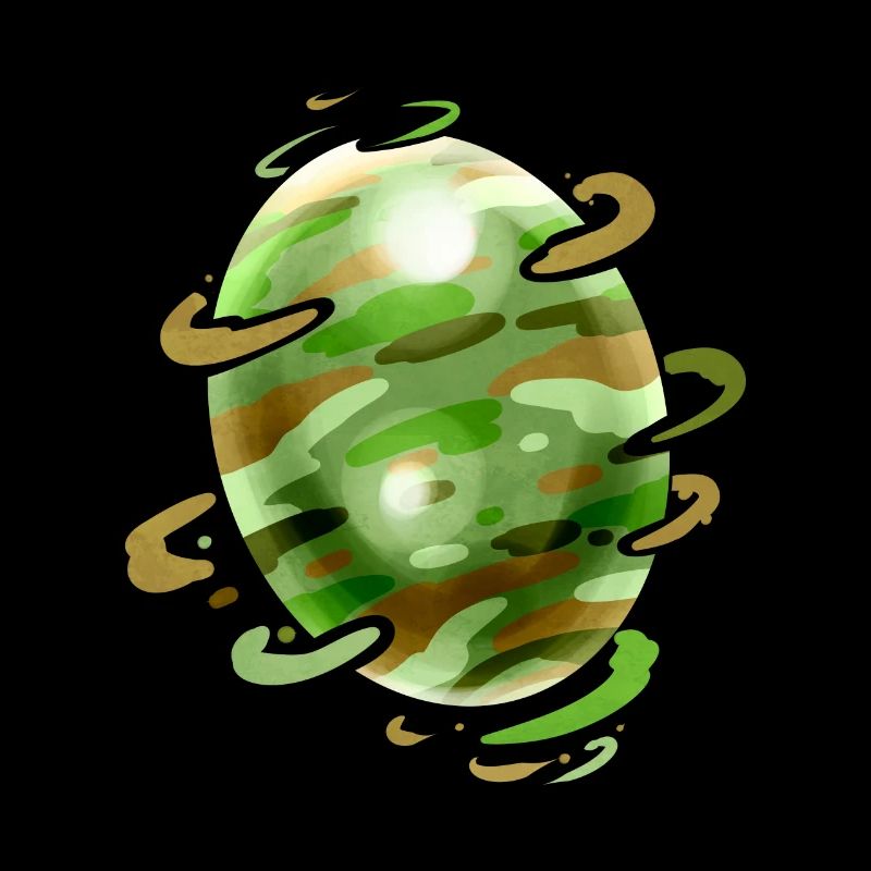 Camouflage Painted Easter Egg For Egg Hunt On