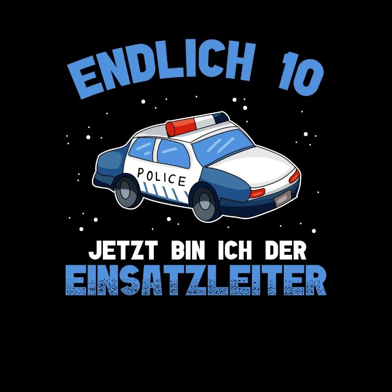 Polizei 10. Geburtstag Junge Polizei