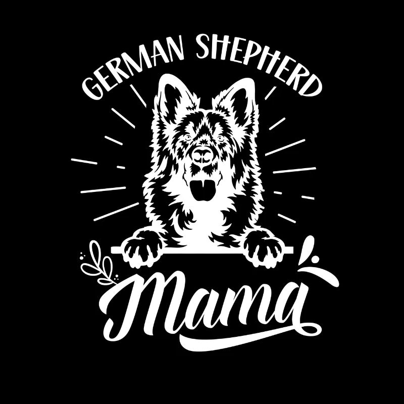 Deutscher Schäferhund Mama Mädchen Haustier Süß